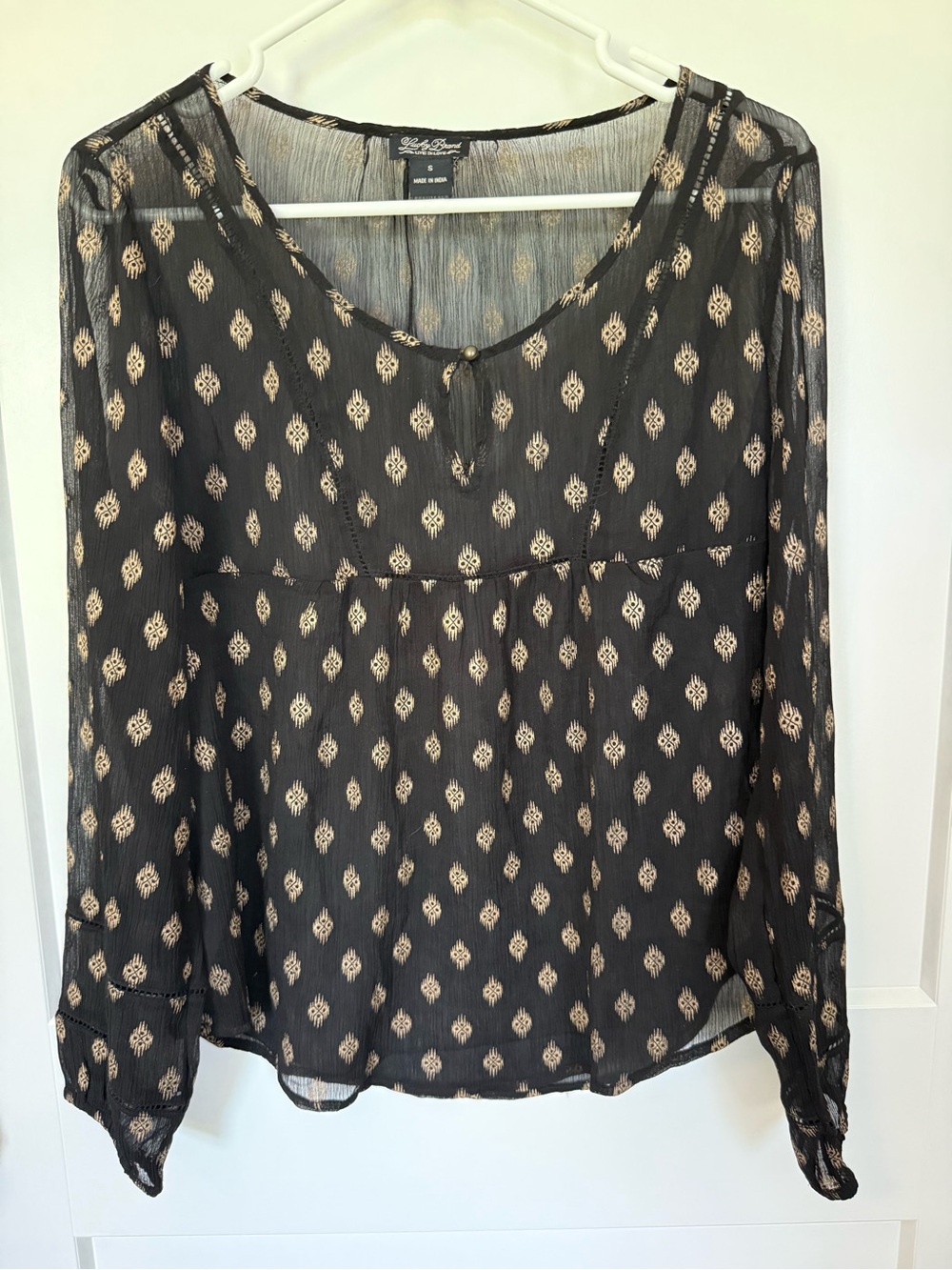 Lucky Brand Sheer Top